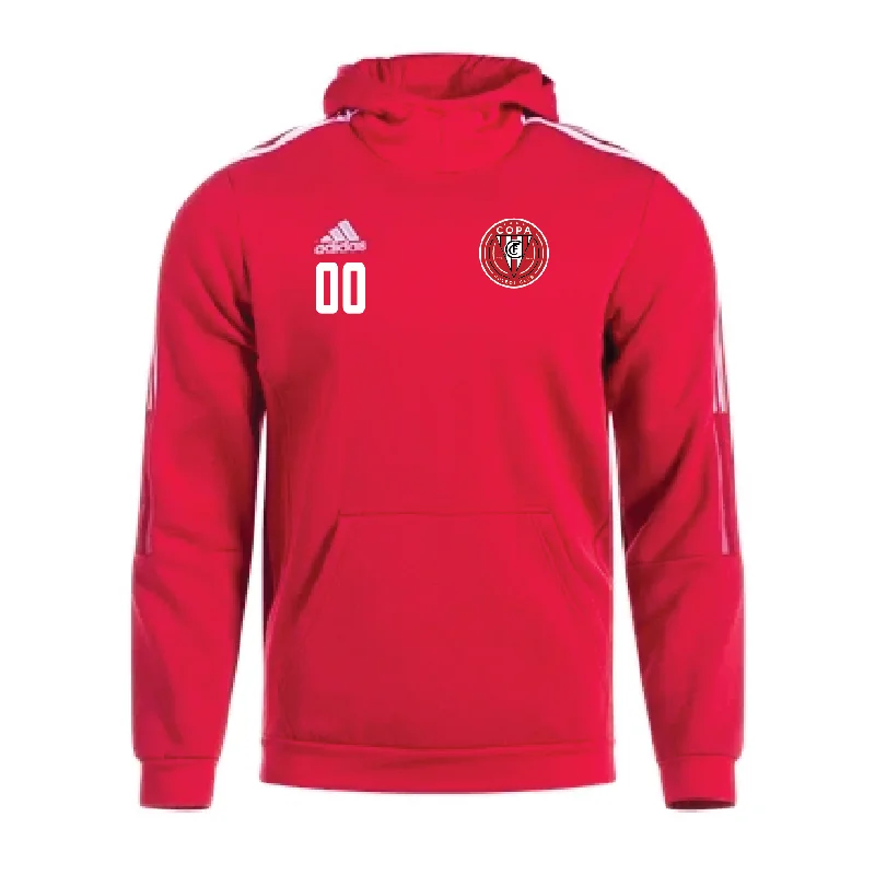 Lightweight Hoodie for Gym and Outdoor Activities-FC Copa Seniors adidas Tiro 21 Hoodie Red