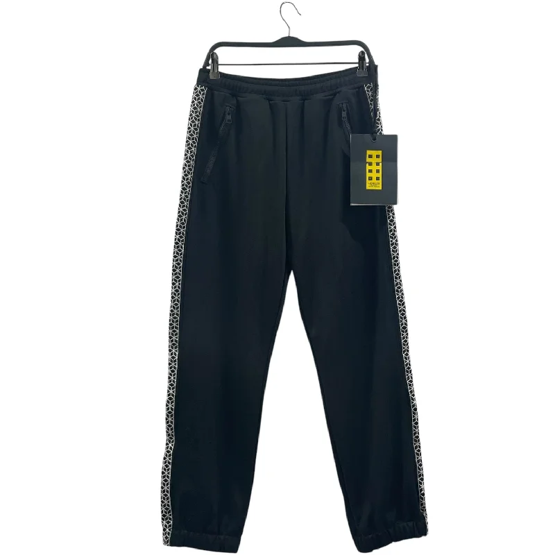 Stretchable Office Pants for Comfort and Style-MONCLER/Pants/XS/Polyester/BLK/WHT SIDE/MONCLER SWEATS