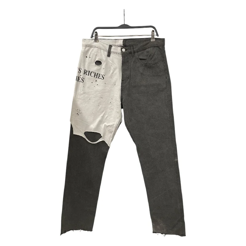 Trendy Patterned Pants for Fun Outfits-enfants riches deprimes/Skinny Pants/36/Denim/GRY/