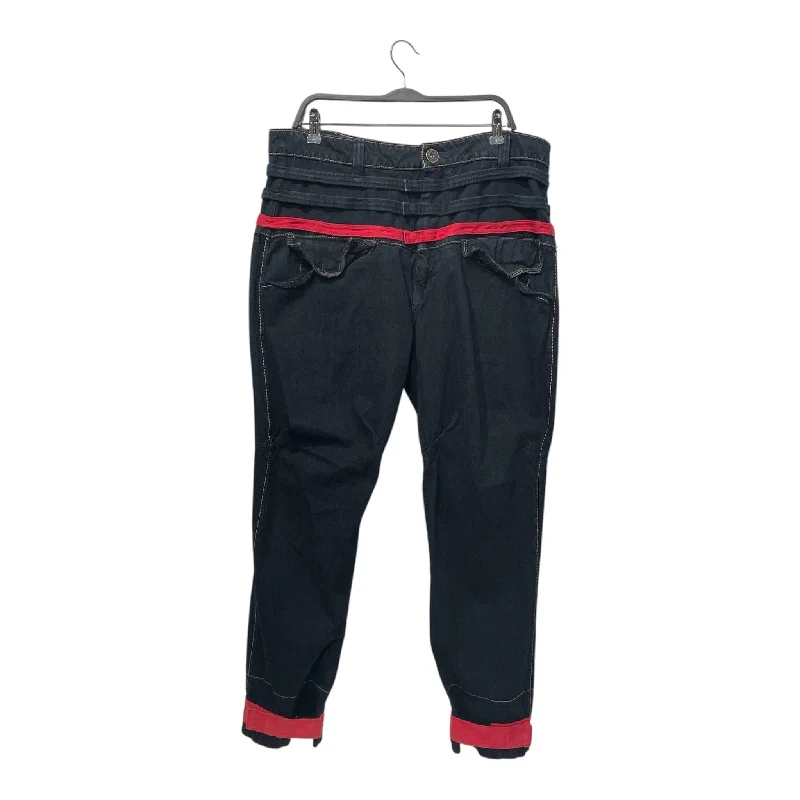 Comfortable Capri Pants for a Casual Day Out-MARITHE FRANCOIS GIRBAUD/Straight Pants/38/Cotton/BLK/