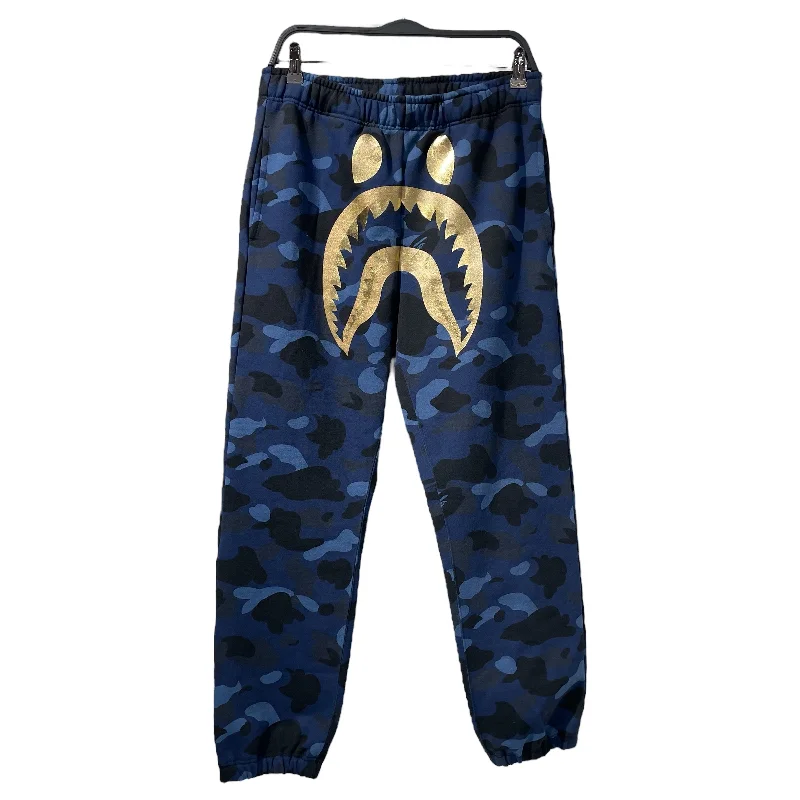 Professional Dress Pants for Office Settings-BAPE/Pants/S/Cotton/NVY/Camouflage/BAPE CAMO SHARK SWEATPANTS