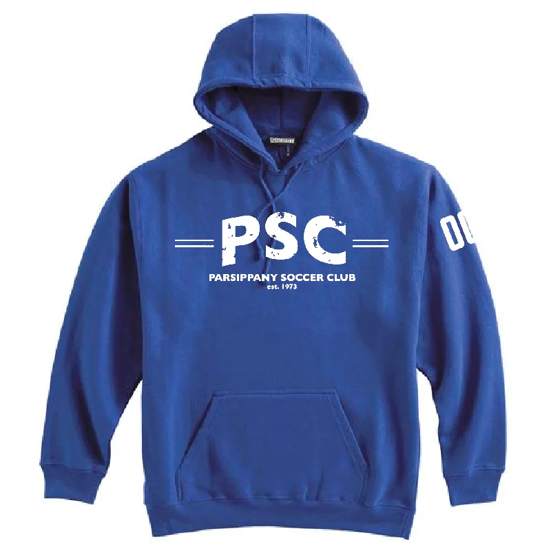 Relaxed Fit Hoodie for Casual Comfort-Parsippany SC (Club Name) Pennant Super 10 Hoodie Royal