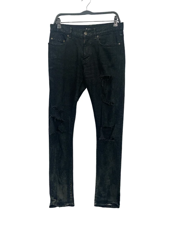 Durable Work Pants for Labor and Construction Jobs-SAINT LAURENT/Skinny Pants/M/Denim/BLK/