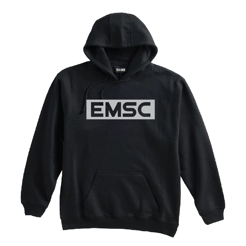 Soft Sherpa Hoodie for Ultimate Warmth-EMSC Long Island Premier (Club Name) Pennant Super 10 Hoodie Black