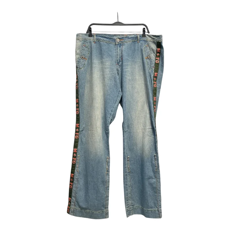 Comfortable Cotton Pants for Daily Wear-MARITHE FRANCOIS GIRBAUD/Pants/38/Denim/IDG/M+FG/GRN/ORG