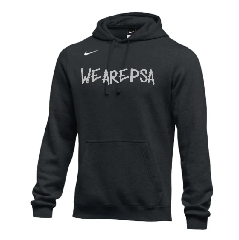 Warm Hoodie for Outdoor Sports-PSA National WeArePSA Nike Team Club Fleece Hoodie Black