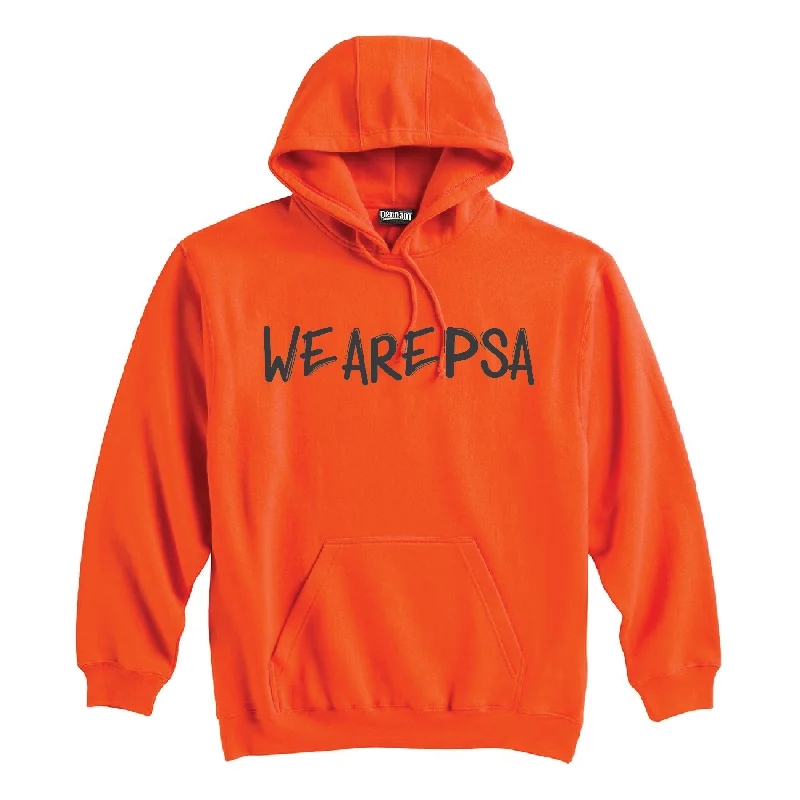 Versatile Hoodie for Layering Year-Round-PSA National WeArePSA Pennant Super 10 Hoodie Orange