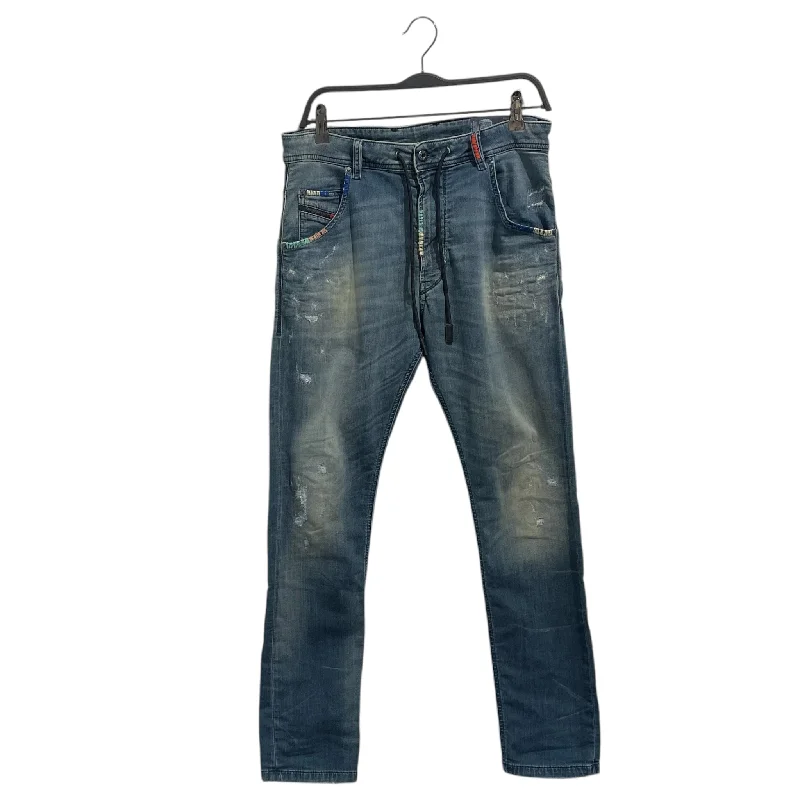 Comfortable Cotton Pants for Daily Wear-DIESEL/Pants/30/Indigo/Cotton/KROOLEY CB-NE