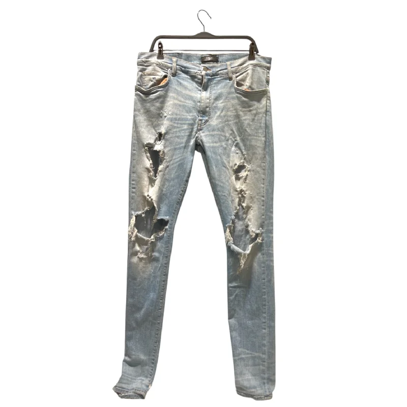 Soft Wool Knit Pants for Cold Weather Outfits-AMIRI/Skinny Pants/36/Denim/BLU/