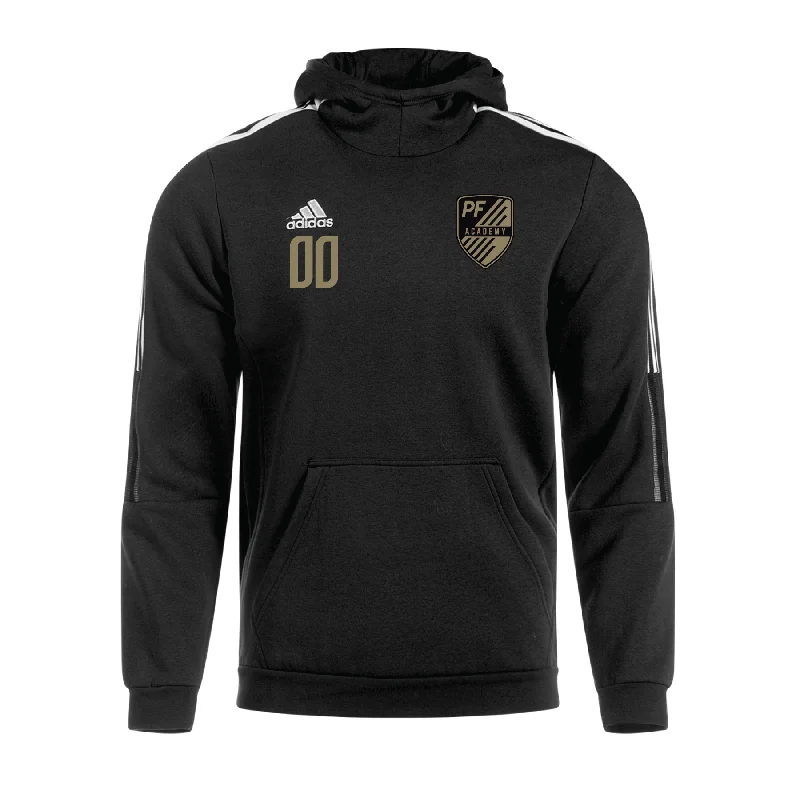 Hoodie with Kangaroo Pockets for Convenience-Playmaker Futbol Academy adidas Tiro 21 Hoodie - Black