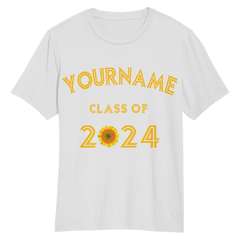 Stylish Tie-Dye T-Shirt for Creative Looks-Custom White Gold 3D Graduation Performance T-Shirt