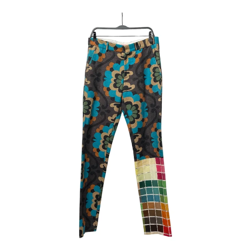 Stylish Slim Fit Pants for Fashionable Outfits-Walter Van Beirendonck/Straight Pants/46/Denim/WHT/Low-rise/Graphic/