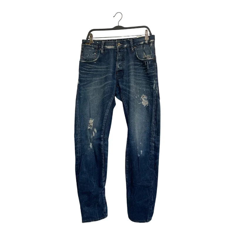 Slim-Fit Trousers for a Sleek Appearance-G-STAR RAW/Skinny Pants/31/Denim/IDG/A-CROTCHED TAPERED, SPLATTER