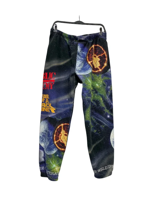 Comfortable Bootcut Jeans for Everyday Wear-Supreme/UNDERCOVER/Pants/M/Cotton/BLK/All Over Print/PUBLIC ENEMY