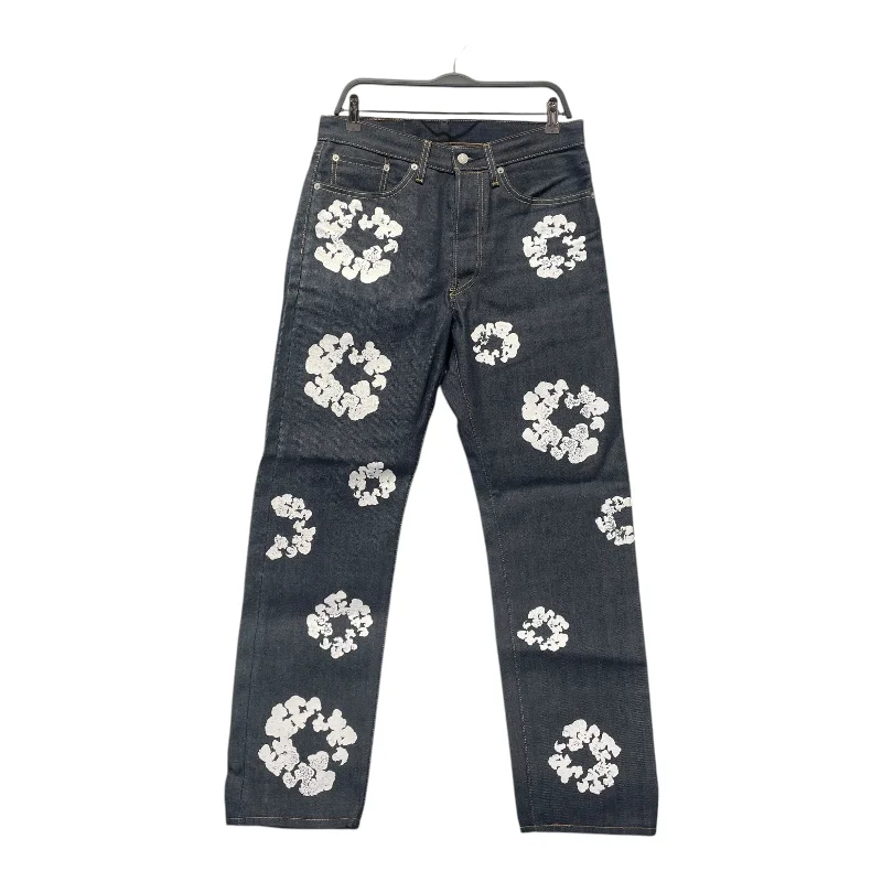 Casual Drawstring Pants for Easygoing Comfort-DENIM TEARS/Levi's/Pants/32/Denim/IDG/All Over Print/501