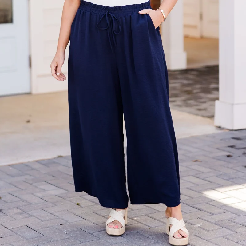 Versatile Cargo Pants for Utility and Style-Weekend Wardrobe Pant, Navy Blue