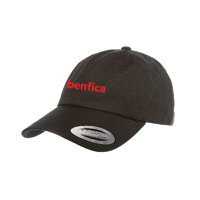 Trendy Camo Hat for Outdoorsy Style-Benfica AZ Seniors Yupoong Cotton Twill Dad Cap Black