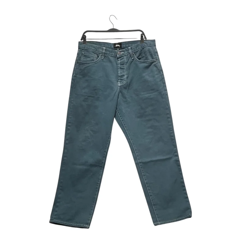 Slim-Fit Dress Pants for Professional Style-STUSSY/Pants/32/Denim/GRN/BIG OL' Jeans