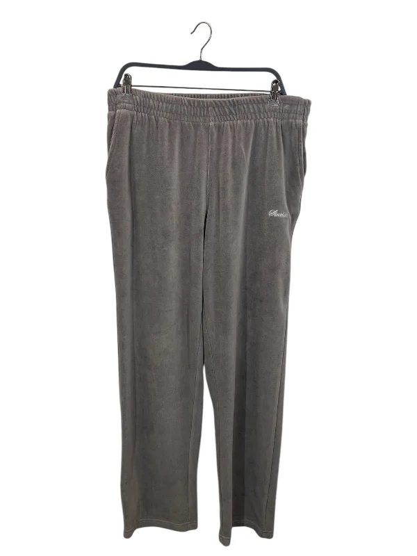 Stylish Cropped Cargo Pants for a Trendy Twist-SINCLAIR/Straight Pants/L/Polyester/GRY/VELOUR