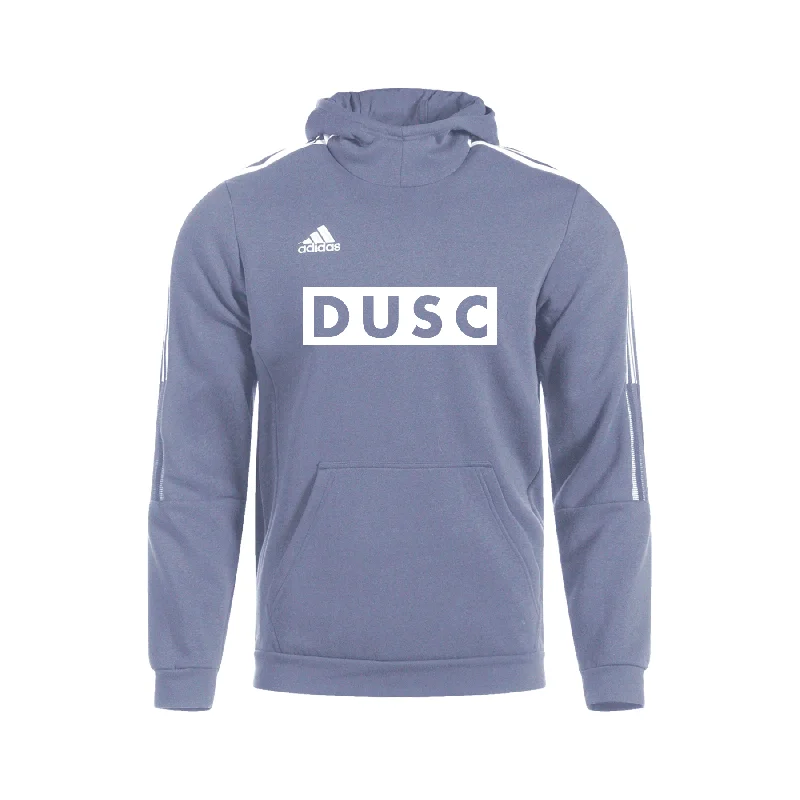 Comfortable Fleece Hoodie for Cold Weather-DUSC Girls adidas Tiro 21 Hoodie Grey