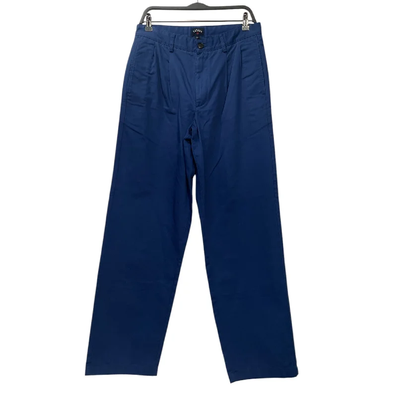 Eco-Friendly Recycled Fabric Pants for Sustainable Style-NOAH/Straight Pants/32/Cotton/BLU/