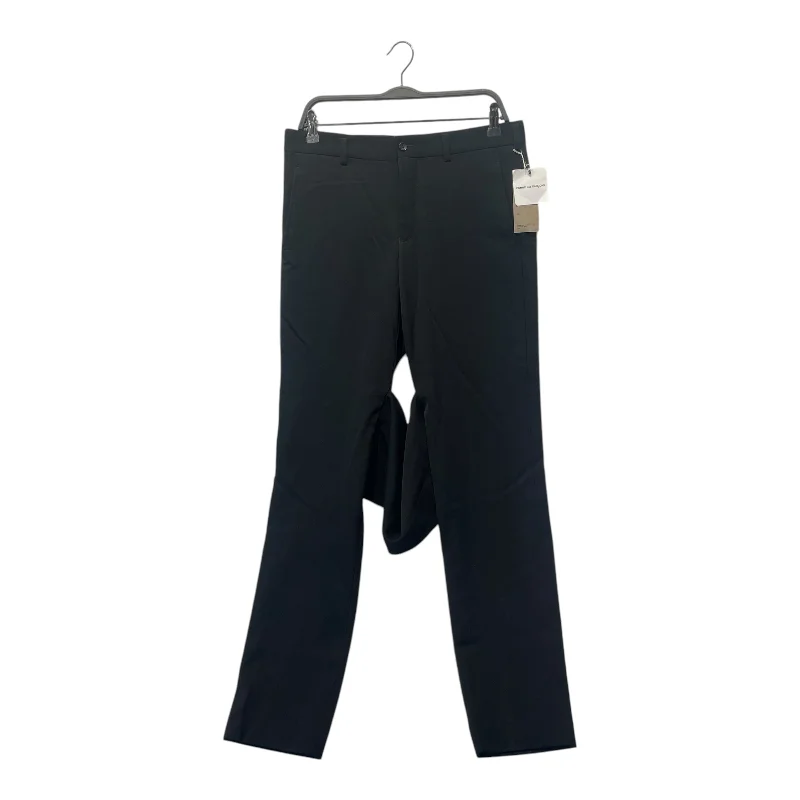 Lightweight Capri Pants for Casual Summer Wear-COMME des GARCONS HOMME PLUS/Straight Pants/S/Wool/BLK/FABRIC CONNECTING ON KNEE