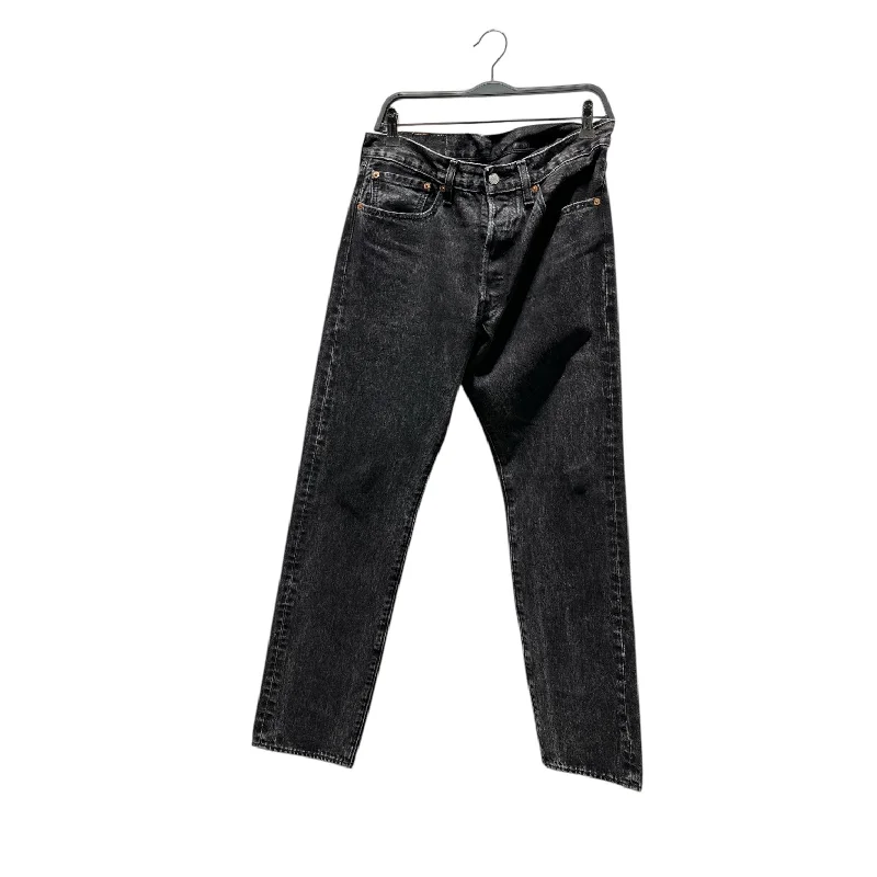 Casual Work Pants for Office Comfort-DENIM TEARS/Pants/32/Denim/BLK/Button Fly/Plain