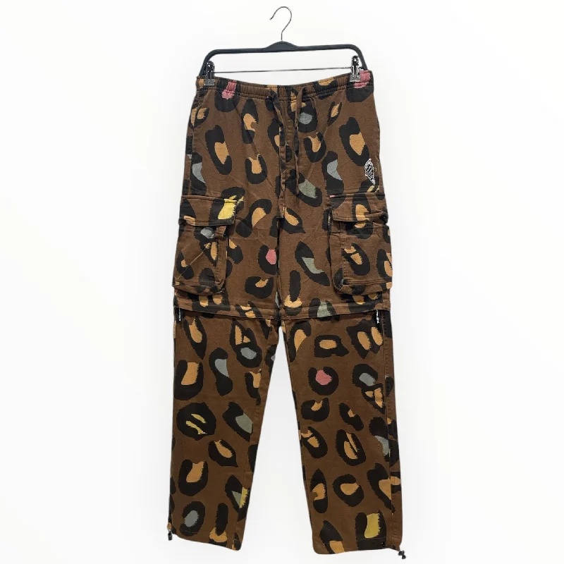 Soft Wool Knit Pants for Cold Weather Outfits-ICE CREAM/Skinny Pants/S/Denim/BRW/Animal Pattern/