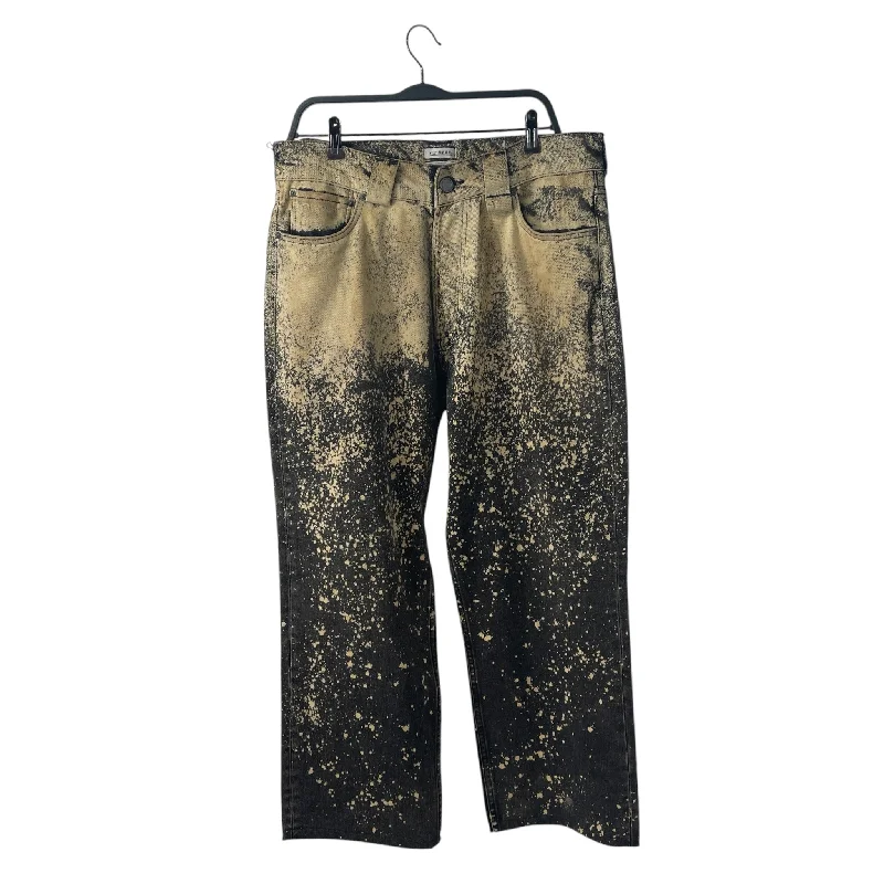 Lightweight Summer Pants for Hot Weather-WILLY CHAVARRIA/Pants/34/Cotton/BLK/All Over Print/BLEACH SPLATTER JEANS