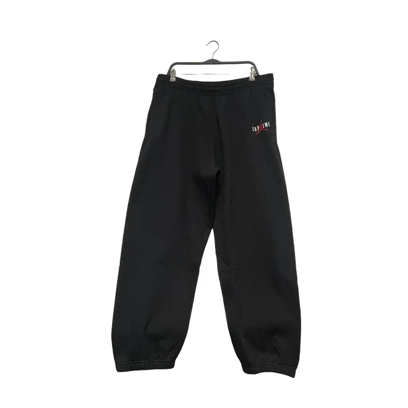 Trendy Patterned Pants for Fun Outfits-Supreme/Jordan/Pants/L/Cotton/BLK/