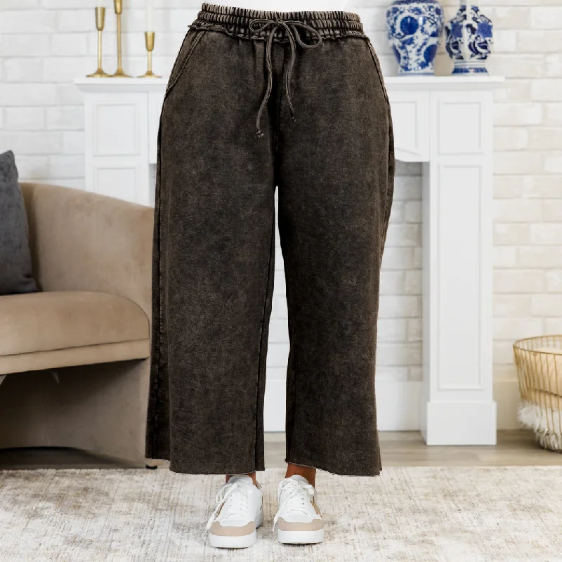 Warm Thermal Pants for Cold Weather-Sunday Scaries Sweatpants, Ash Black