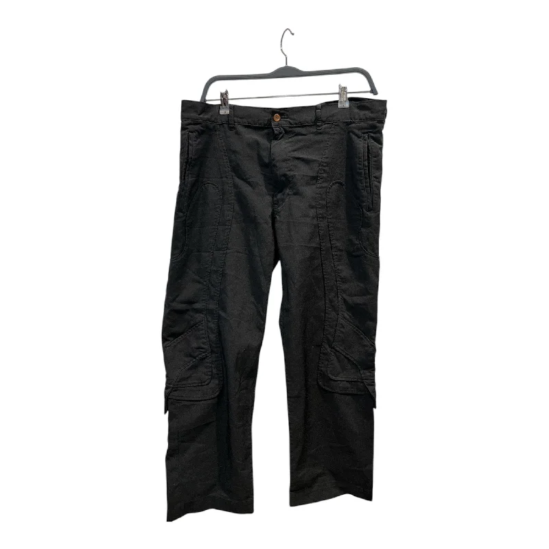 Slim-Fit Dress Pants for Professional Style-COMME des GARCONS HOMME PLUS/Pants/M/Cotton/BLK/CROPPED