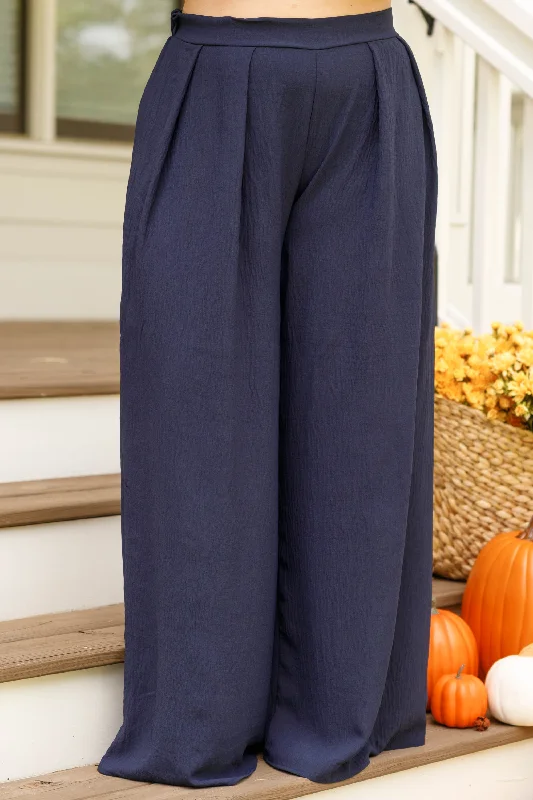 Comfortable Hiking Pants for Long Treks-The Classic Confidence Pants, Navy