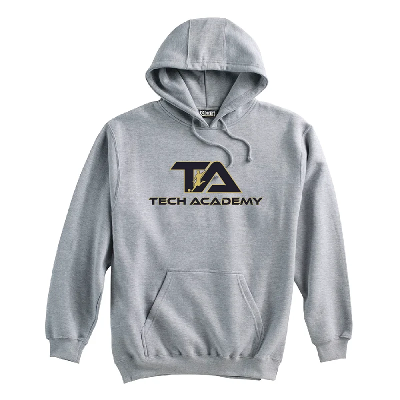 Soft Hoodie for All-Day Comfort-Tech Academy Pennant Super 10 Hoodie Grey