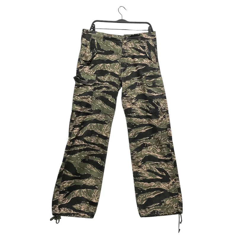 Warm Thermal Jogger Pants for Winter Workouts-XLARGE/Pants/32/Cotton/GRN/Camouflage/