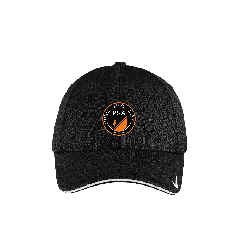 Casual Snapback Hat for Everyday Wear-PSA North Nike Dri-FIT Mesh Swoosh Flex Cap Black