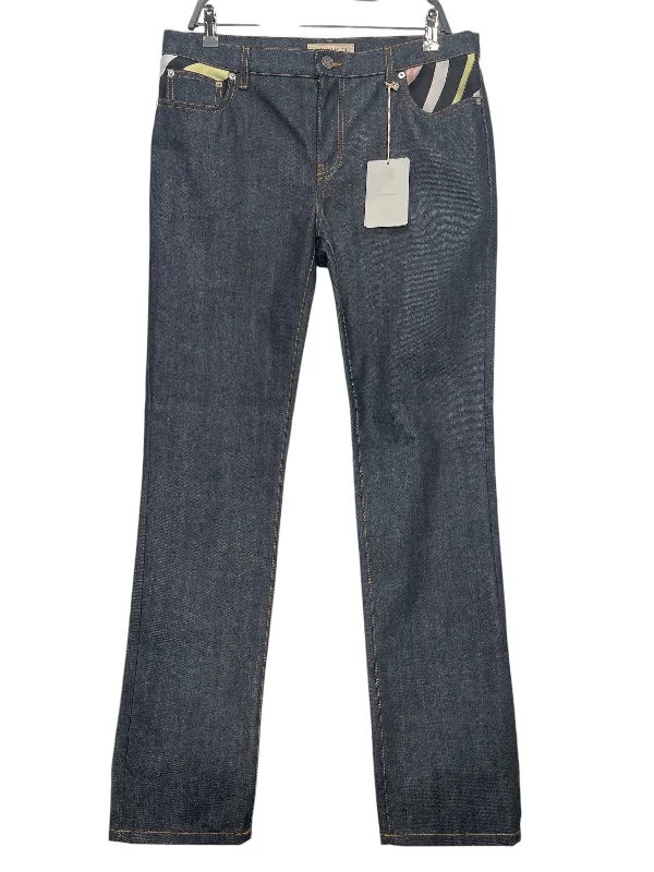 Loose Fit Pants for a Relaxed Vibe-EMILIO PUCCI/Straight Pants/46/Denim/IDG/