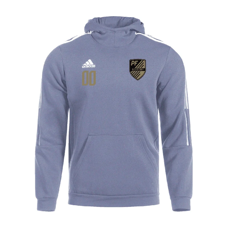 Premium Cotton Hoodie for Superior Comfort-Playmaker Futbol Academy adidas Tiro 21 Hoodie - Grey