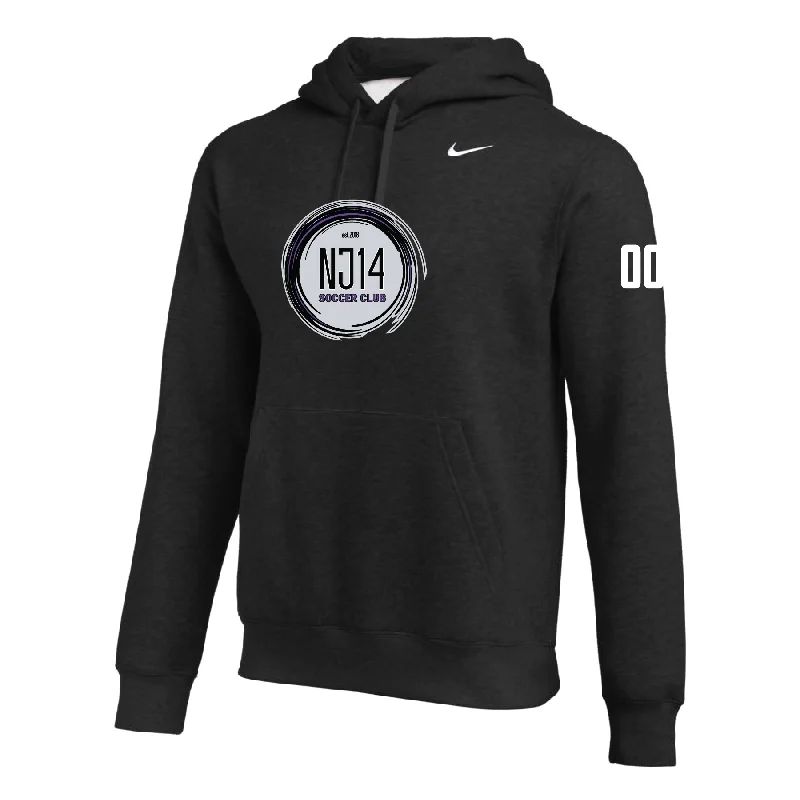 Cozy Hoodie for Winter Outdoor Activities-NJ14 Nike Team Club Hoodie Black