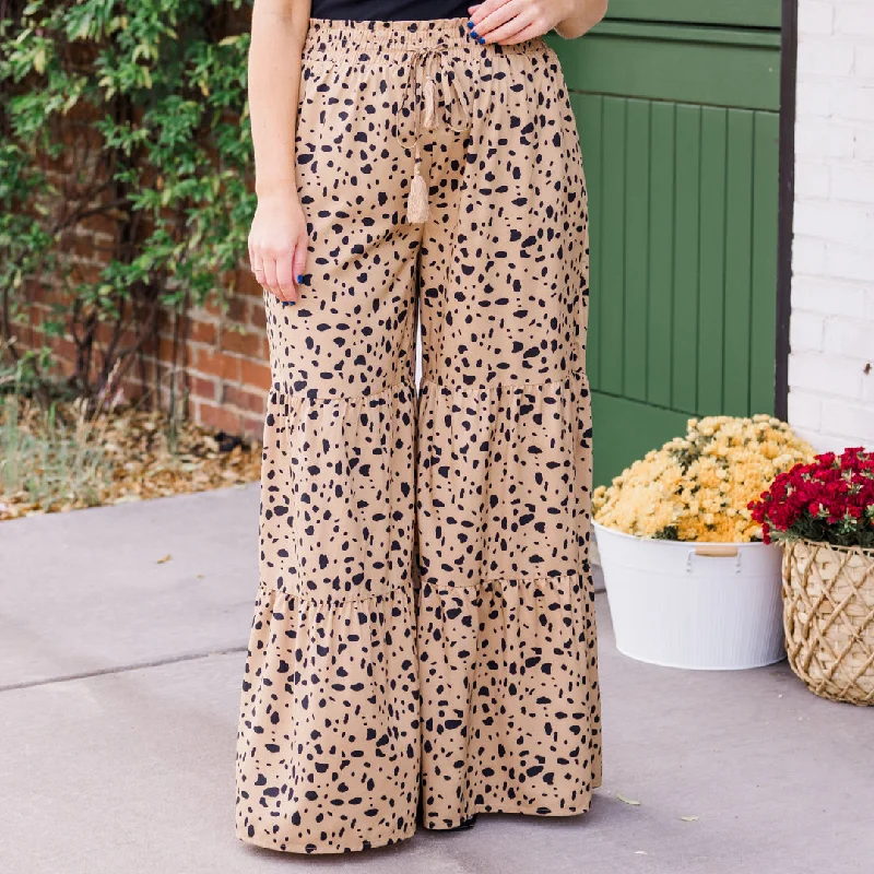 Soft Velvet Pants for Elegant Comfort-Driving At Dusk Pants, Taupe