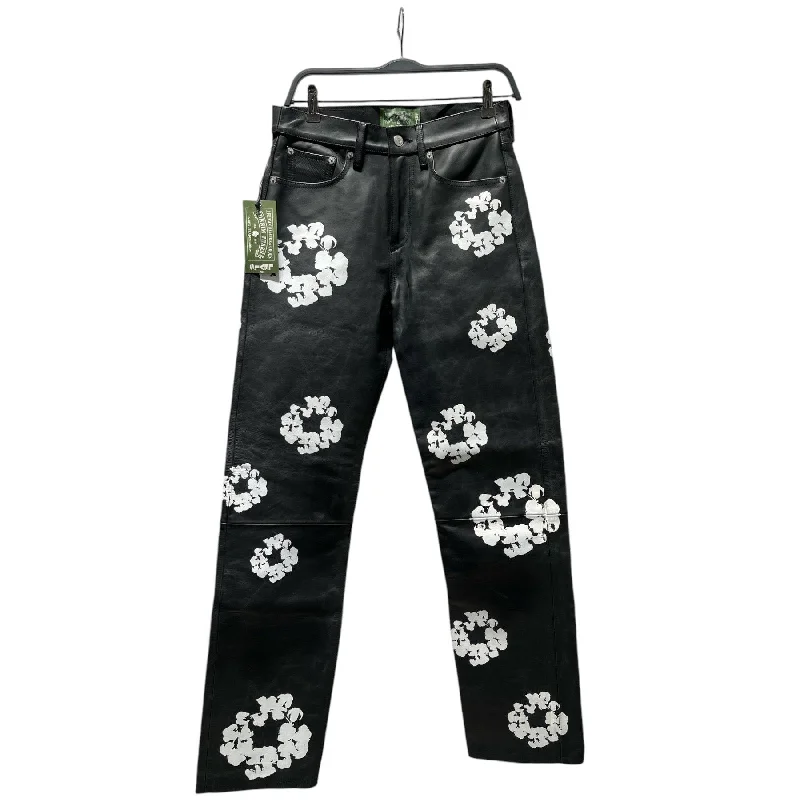 Eco-Friendly Bamboo Pants for All-Day Comfort-DENIM TEARS/Levi's/Pants/28/Leather/BLK/Cotton wreath