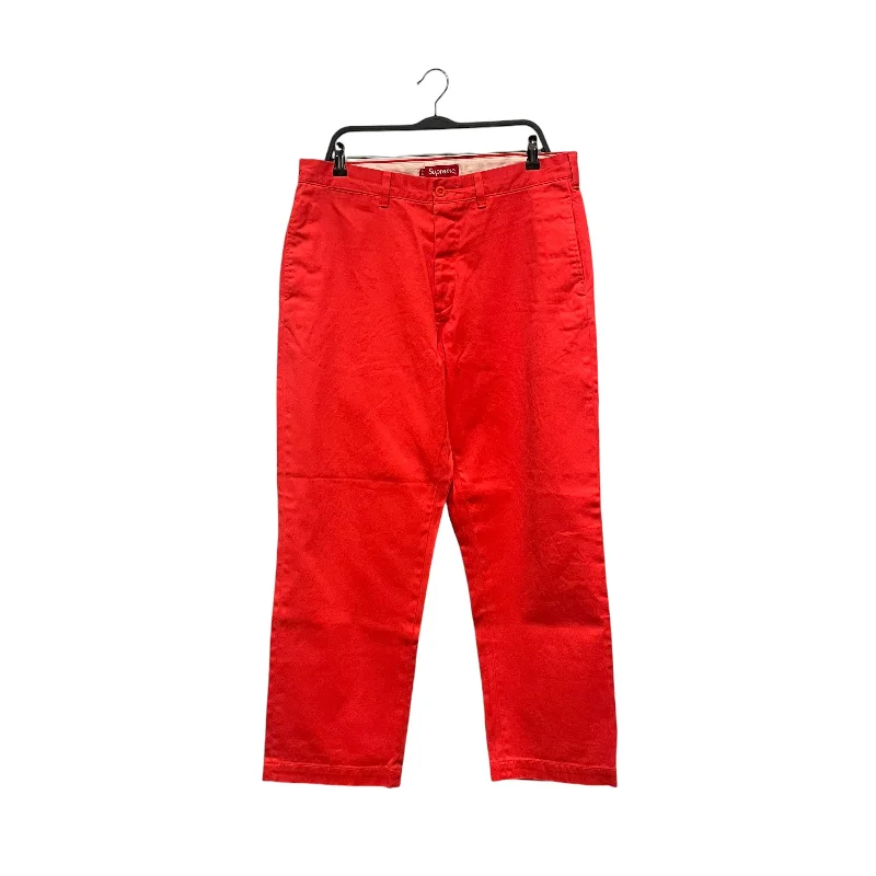 Comfortable Maternity Pants for Expecting Mothers-Supreme/Pants/34/Cotton/RED/Pinup Chino