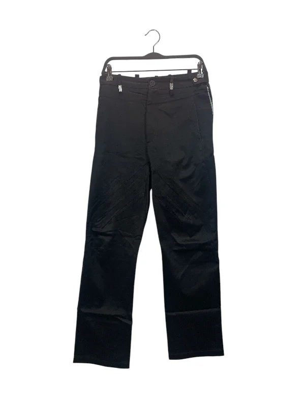 Soft Corduroy Pants for Cozy Style-Kiko Kostadinov/Pants/44/Polyester/BLK/BBY BLUE STITCH-BLK