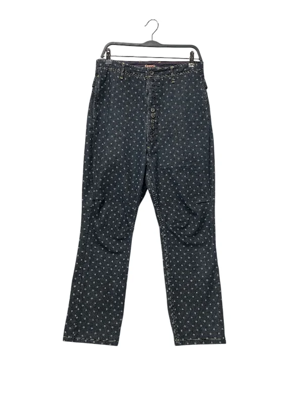 Durable Utility Pants for Work and Play-KAPITAL/Straight Pants/2/Denim/BLU/Polka Dot/button fly