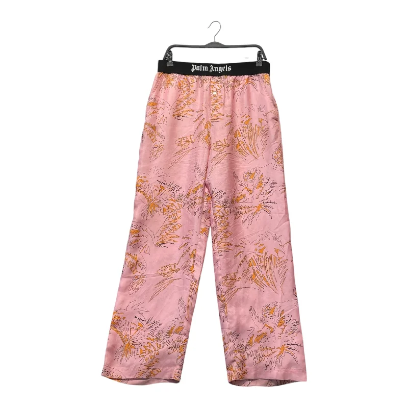 Trendy Tapered Pants for a Chic Look-Palm Angels/Pants/L/Silk/PNK/Joggers/Floral Pattern/