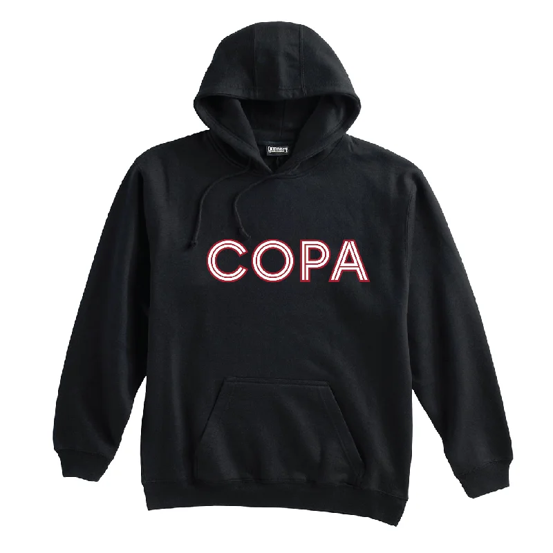 Soft Hoodie for Home Comfort-FC Copa (Club Name) Pennant Super 10 Hoodie Black