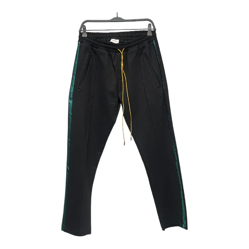 Cozy Sweatpants for Ultimate Comfort-RHUDE/Pants/L/Polyester/BLK/GREEN STRIPE