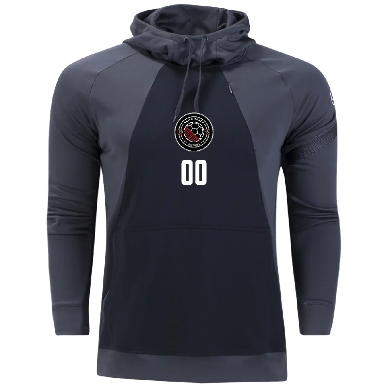 Fashionable Hoodie for College Students-Quick Touch FC Seniors Nike Dry Academy Hoodie - Grey/Black