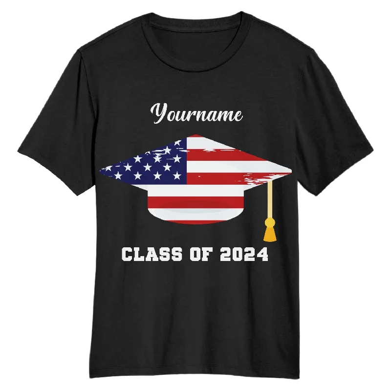 Classic Henley T-Shirt for Casual Wear-Custom Black White 3D Graduation Performance T-Shirt