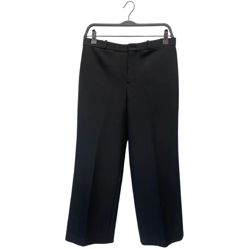 Soft Wool Knit Pants for Cold Weather Outfits-BALENCIAGA/Cropped Pants/36/Cotton/BLK/